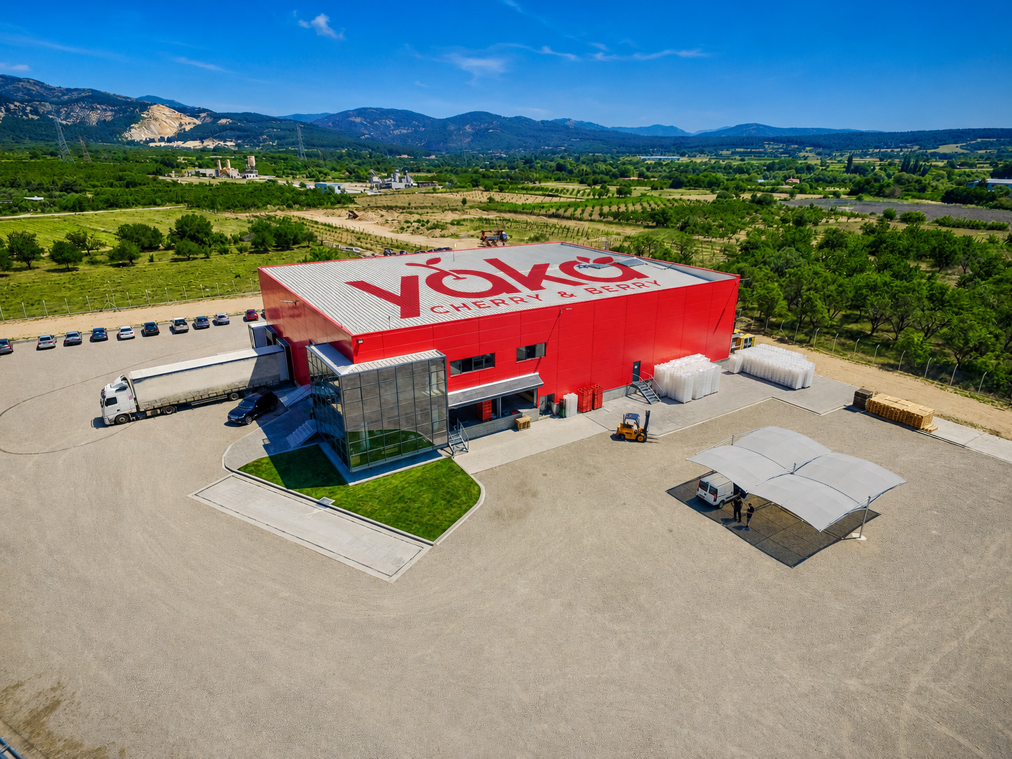 YAKA fresh cherries and berries store front
